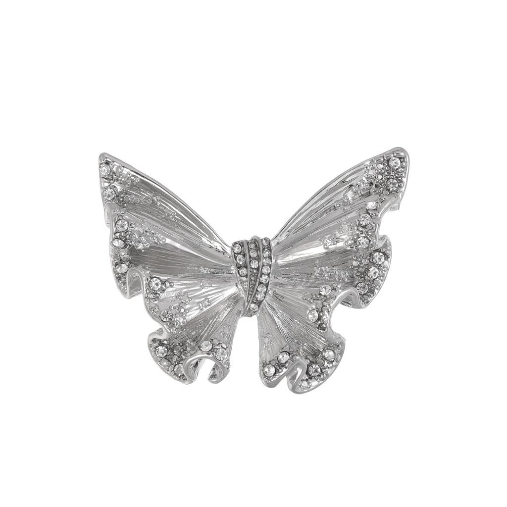Spring 2025 Fashion Alloy Enamel Water Drilled Butterfly Brooch For Women And Men