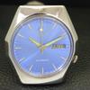 VINTAGE SEIKO AUTOMATIC JAPAN 7009A MENS SKY BLUE COLOR DIAL WATCH a701337-5 R206a-a701337
