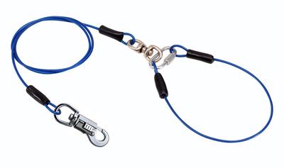 Petio Tough Gear Wire Chain Plus Blue for Small Dogs 3.0mm