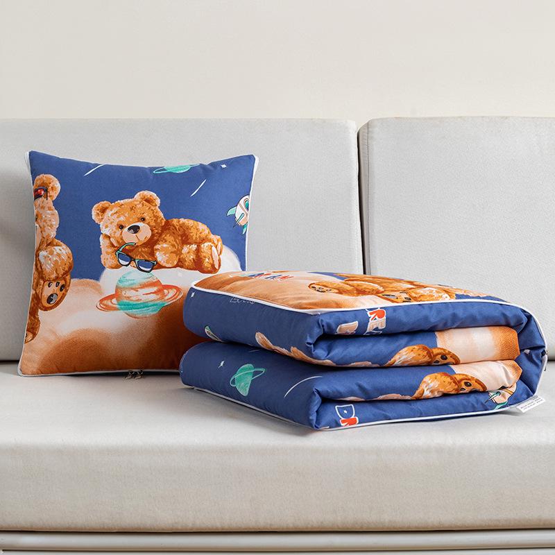 Large Dual-Use Hug Pillow Blanket for Car or Office Naps