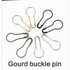 1000Pcs Gourd Shape Safety Pin Metal Knitting Locking Marker Clip Clothing Label Fastener Pin for Stitching Sewing Craft