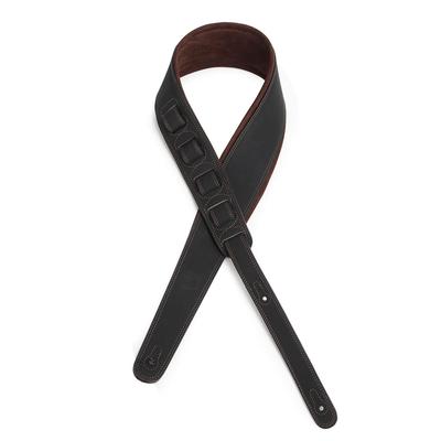 Kikutani Leather 85mm Black X Guitar/Bass Strap, Width, 1,220-1,400mm Length, Brown, KSTR-5011