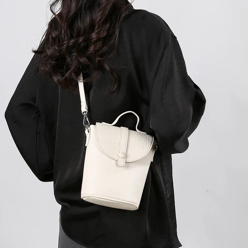 Summer Solid PU Retro Versatile Large Capacity Crossbody Bag 2026 New Advanced Sense Ccise Commute Niche Design Shoulder Bags