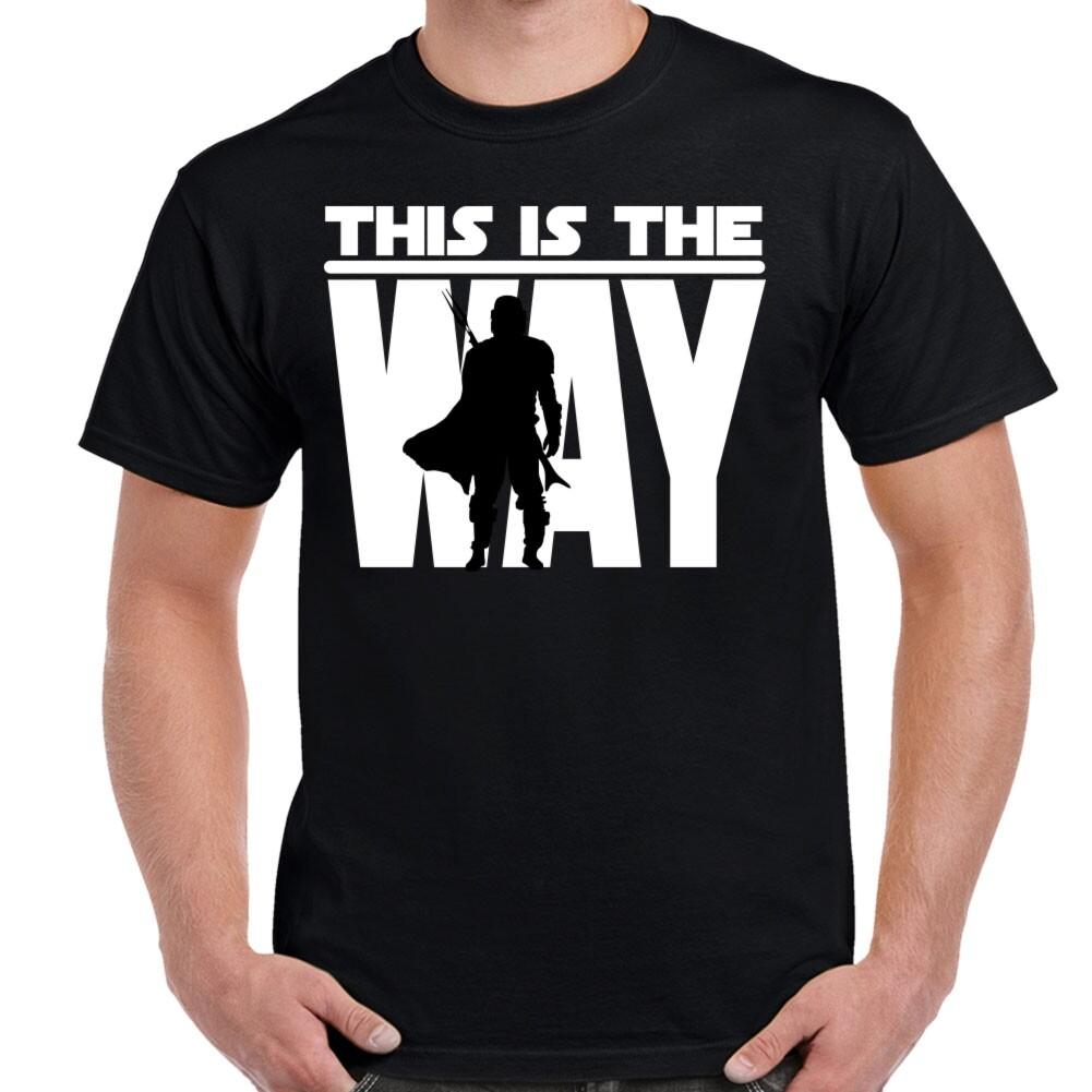 This Is The Way White Text Mando Shirt S разноцветный