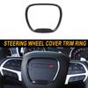 Kohlefaser Mittlere Lenkradabdeckung Zierring Für Dodge Durango Charger 15+