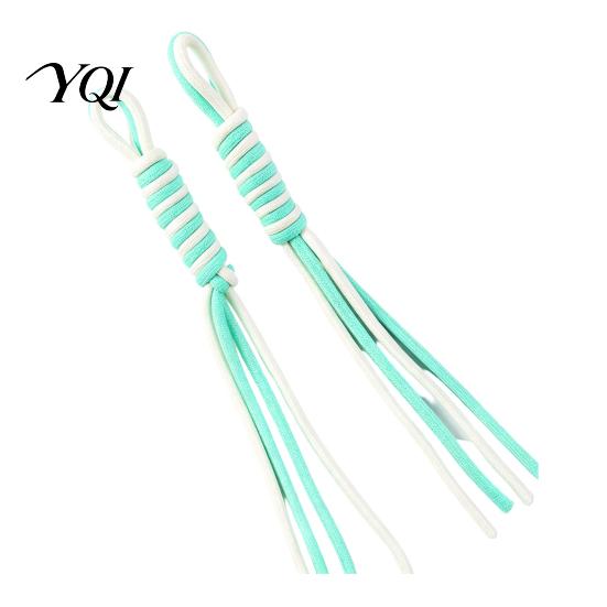 Custom Keychain Findings for Beads 2Pcs Parachute Cord Ropes, Braided Nylon Charms, Colorful Versatile Crafting Supplies DIY Bag Charms Purse Handbag