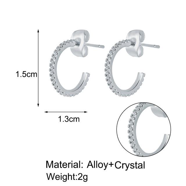 Fashion Moon Asymmetric Earrings for Woman Trendy Geometric Pendant Dangle Female Jewelry