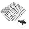 Efficient Wire Routing With Push Mount Cable Zip Ties 45Pcs Set With Wire Harness Clips Suitable For Indoor And Outdoor Use