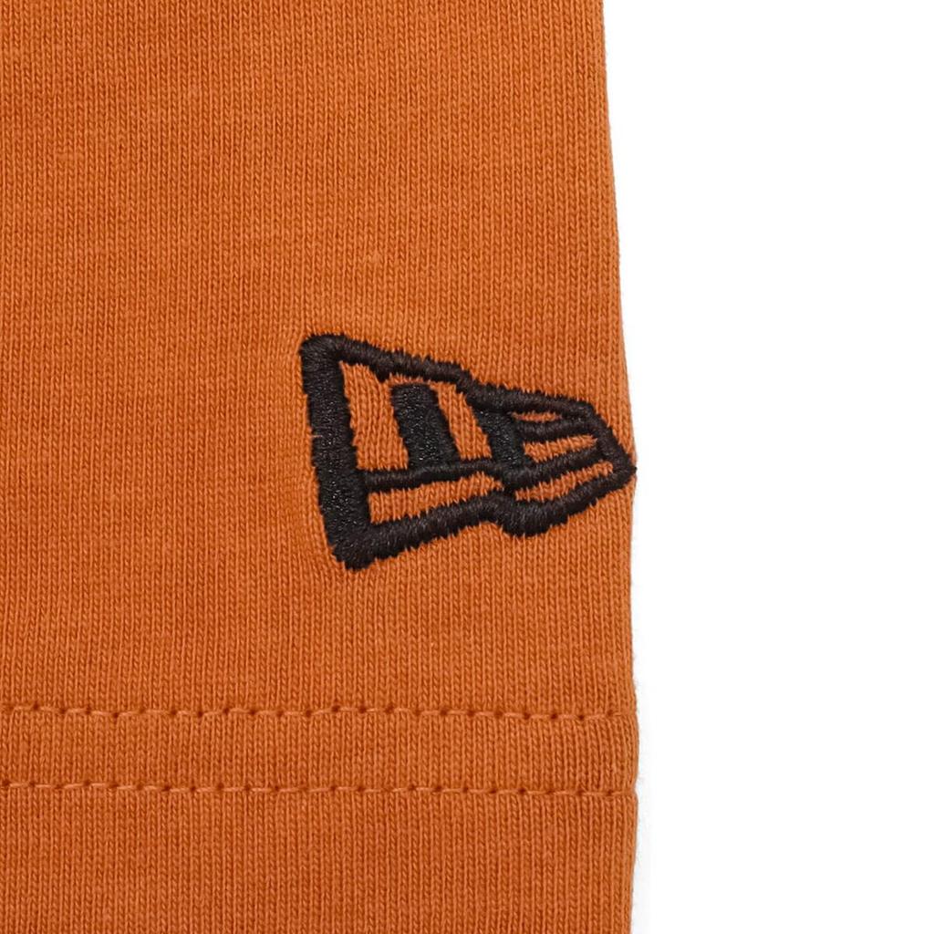 New Era Short Sleeve Oversized Rust Orange Black Oversized Cotton Tee Box Logo T-shirt S/S