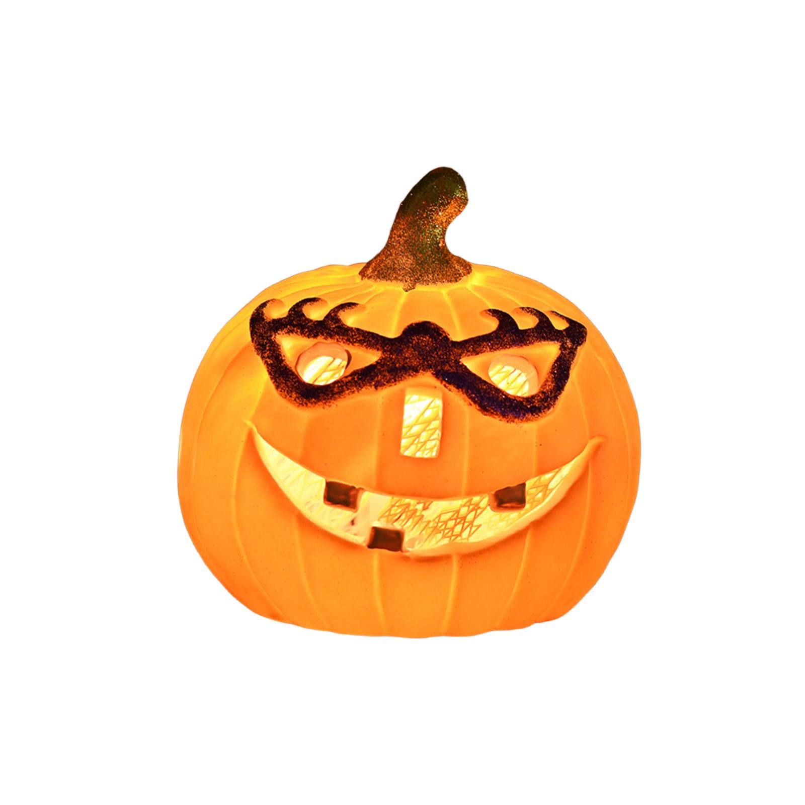 

Hollow Design Pumpkin Halloween Decoration Lamp One Size