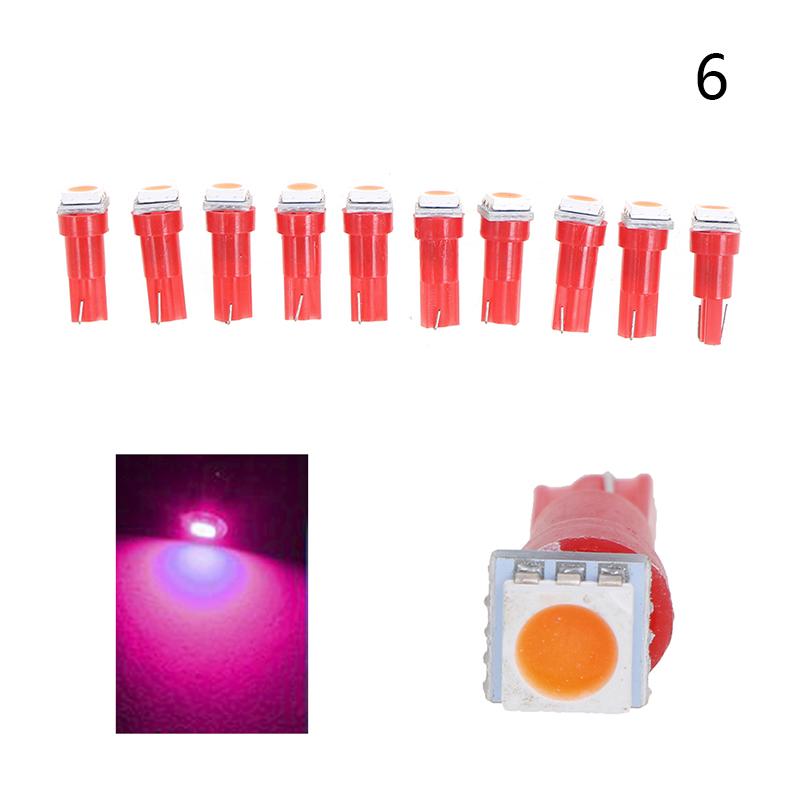 10pcs LED T5 5050 Instrument Light Bulbs 24V DC LED Car Auto Dashboards Gauge Lamp