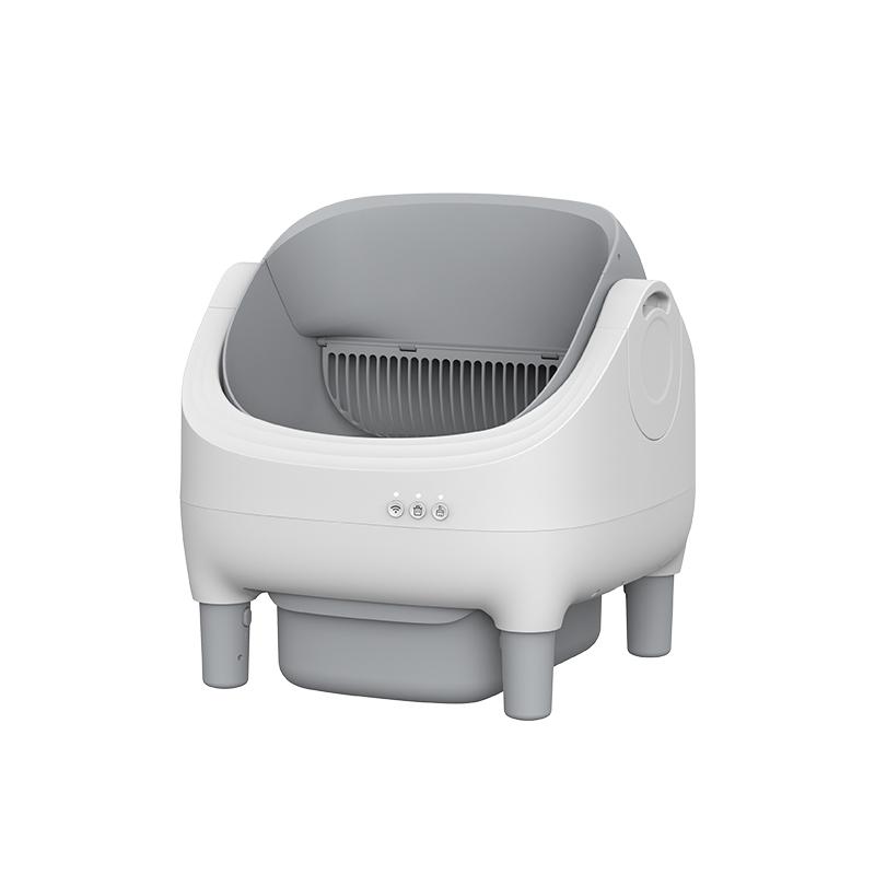 Self Cleaning Litter Box Automatic Cat Litter Box with Open-Top Design APP Control Dual Safety Sensors Suitable for Multi-cats