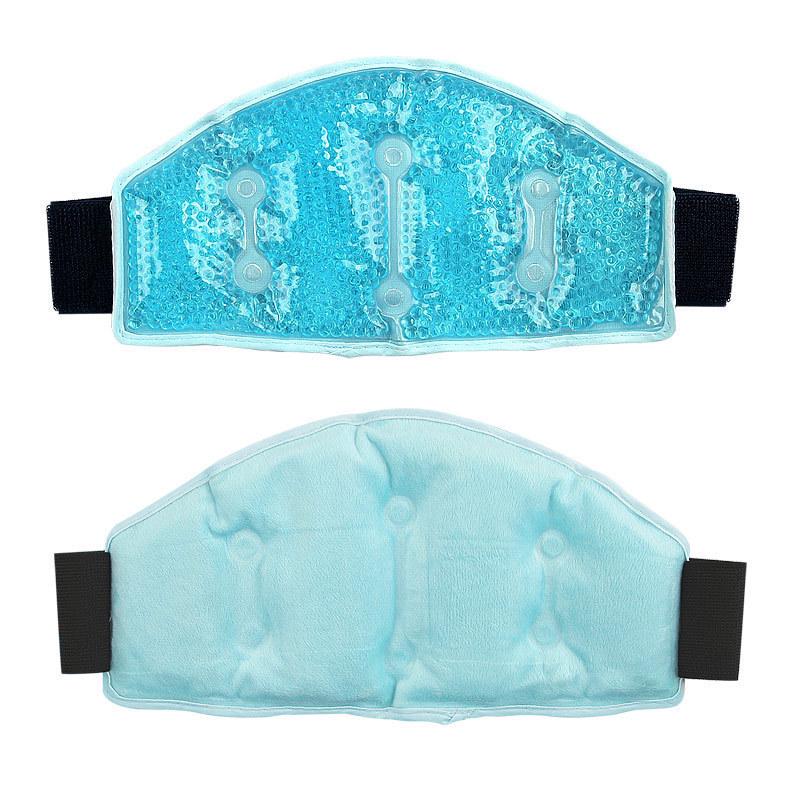 PVC Gel Roller Ball Neck Protector with Hot/Cold Compress and Plush Massage Bag