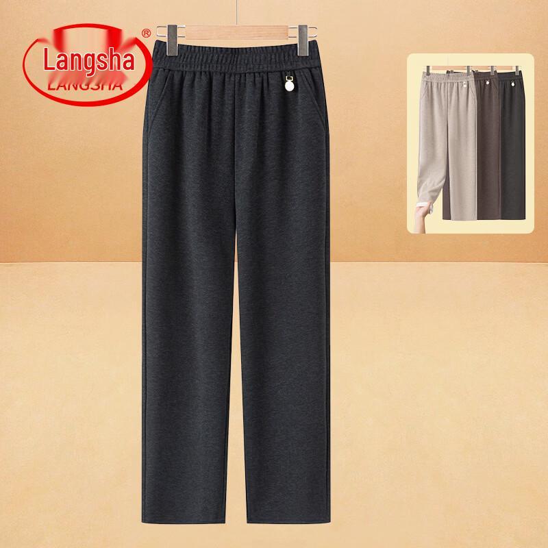 LangSha Women s Loose Straight-Leg Casual Mom Pants 2XL