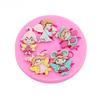 Little Angelflower Fairy Butterfly Girl Accessories Material Moldepoxy Clay Polymer Cake Chocolate Food Grade Silicone Mold