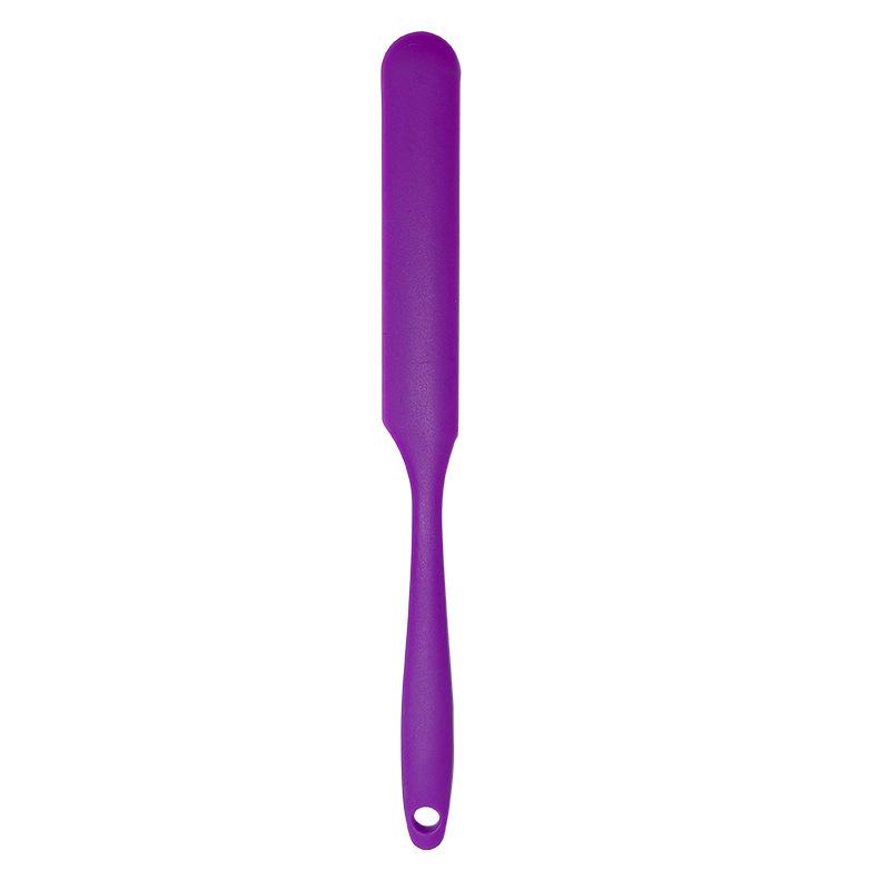 Kitchen Heat-Resistant Silicone Jar Spatula Scraper Long Handle Cake Butter Cream Scraper Tool