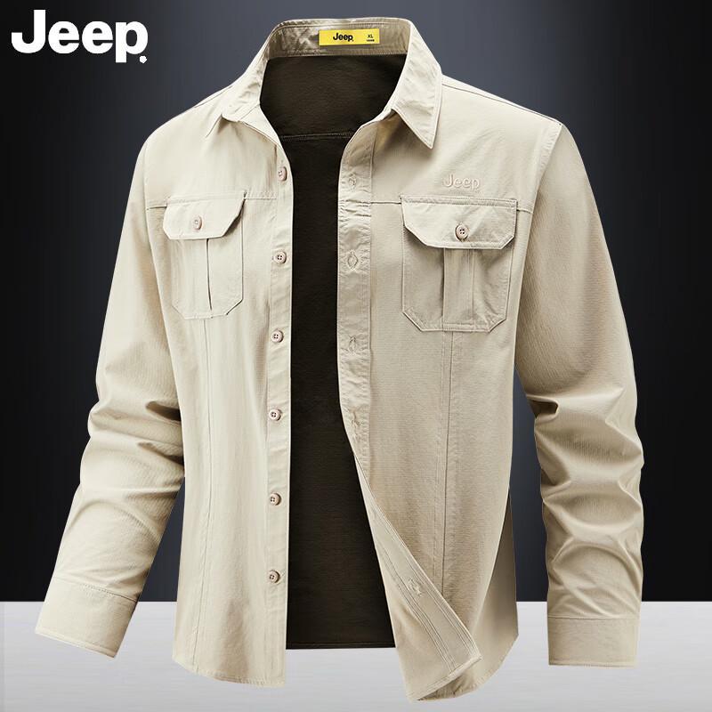 JEEP Men s Outdoor Long-Sleeve Casual Shirt L