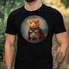 T-Shirt Men Superhero Hamster Motif Cotton Size XS To 5XL