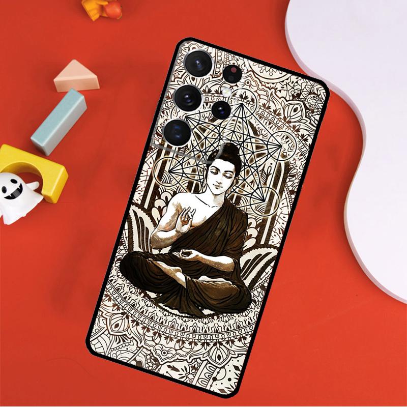 

Mandala Buddha Phone Case For Samsung Galaxy S25 Ultra S24 Ultra S9 S10 S20 S21 S22 S23 Plus S24 FE Cover Galaxy S21Ultra