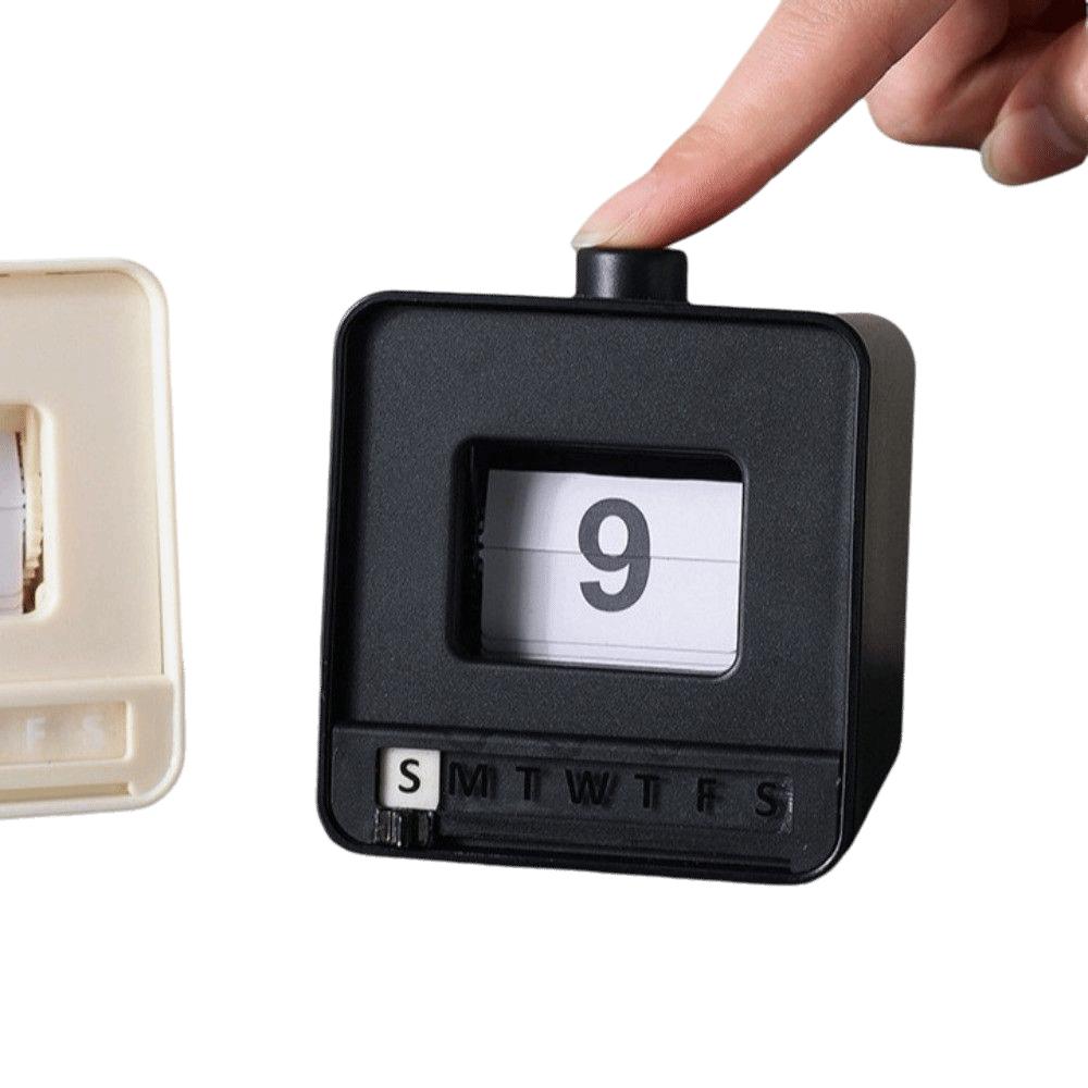 Push Flip Mechanism Perpetual Calendar Manual Date Display Mechanical Calendar Home Decor
