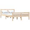 VidaXL Cadre de lit Bois massif 150x200 cm Très grand 814824