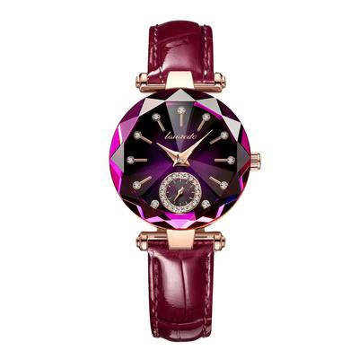 Analoge Quarzuhr mit Lederarmband, wasserdicht, für den Alltag, Damenuhr, Display, Uhr, Armband, schlank, stilvoll, Uhr, ultradünne Uhr, schlicht, Damen,