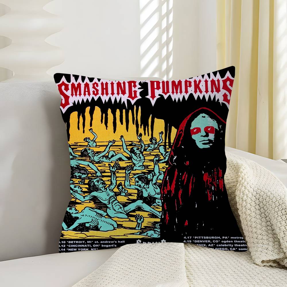 Classic Alternative Rock Band TThe SSmashing PPumpkins Cushion Sofa Cushions Decorative Throw Pillows Home Pillowcover