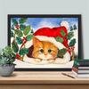 5D Diamond Painting New Arrivals Cat Handicraft Diamond Embroidery Sale Animal Mosaic Christmas Gift