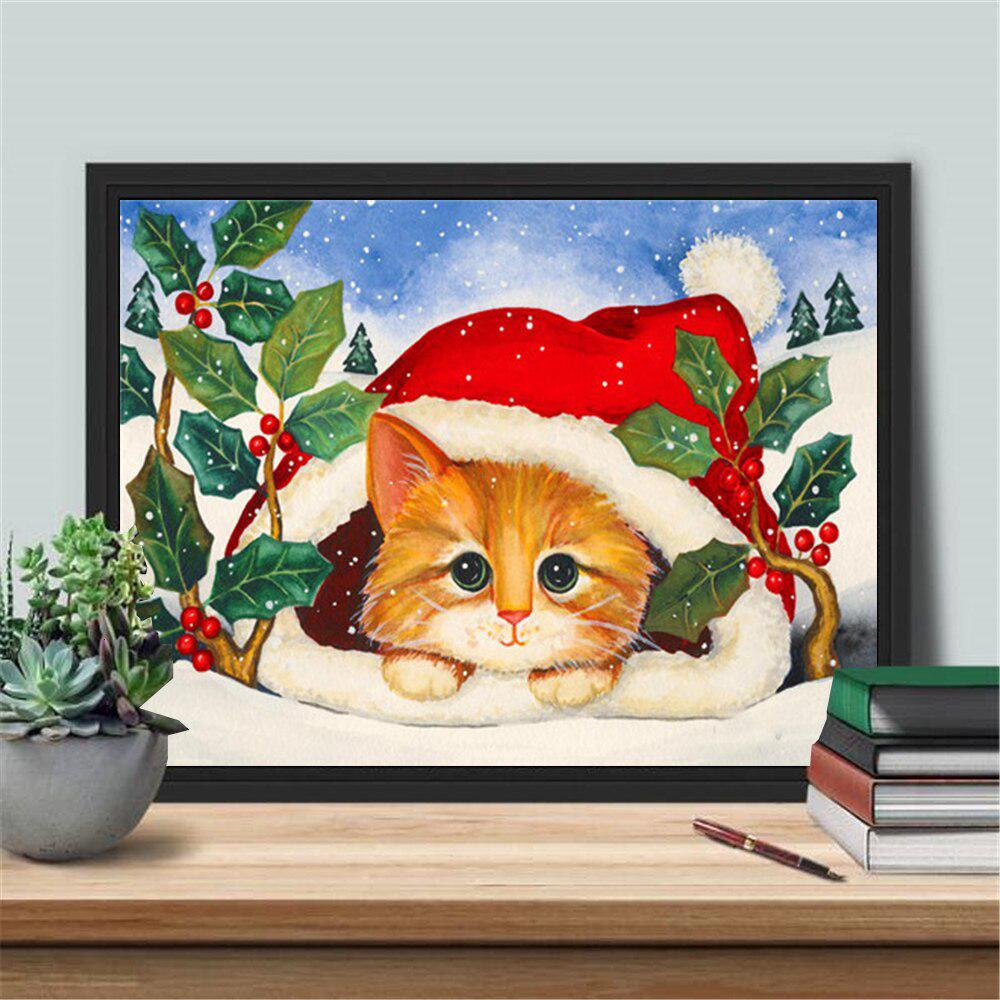 5D Diamond Painting New Arrivals Cat Handicraft Diamond Embroidery Sale Animal Mosaic Christmas Gift
