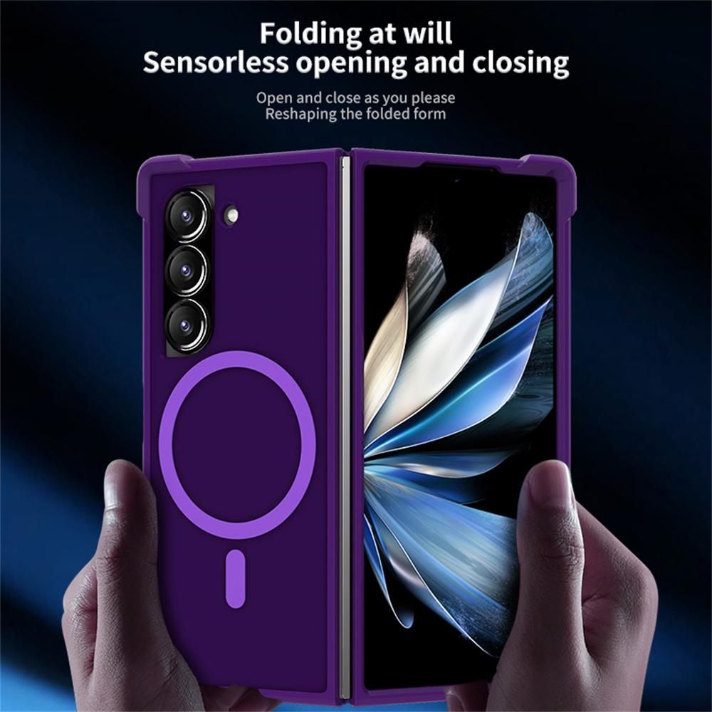 For Samsung Galaxy Z Fold5 5G Magnetic Case TPU+PC Matte Phone Cover