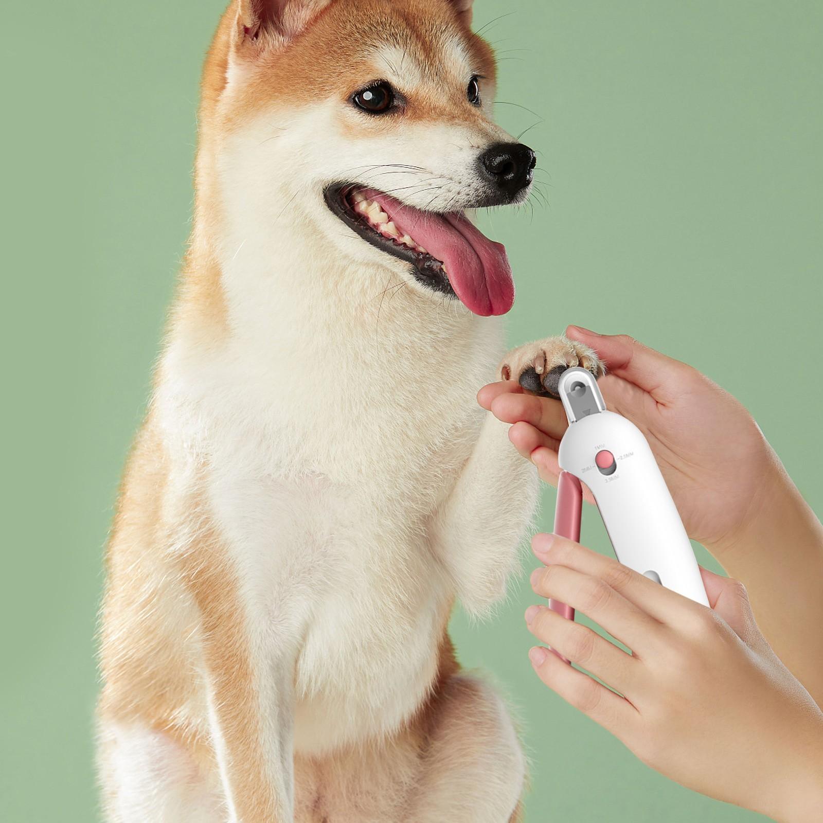 Cat Nail Clipper With Adjustable Aperture Dog Nail Trimmer With 4 Gears & Nail File Pet Clipper Grooming Dog Nail And Grinder