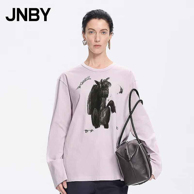 JNBY 2026 Spring New Loose Cotton Long-Sleeve T-Shirt M