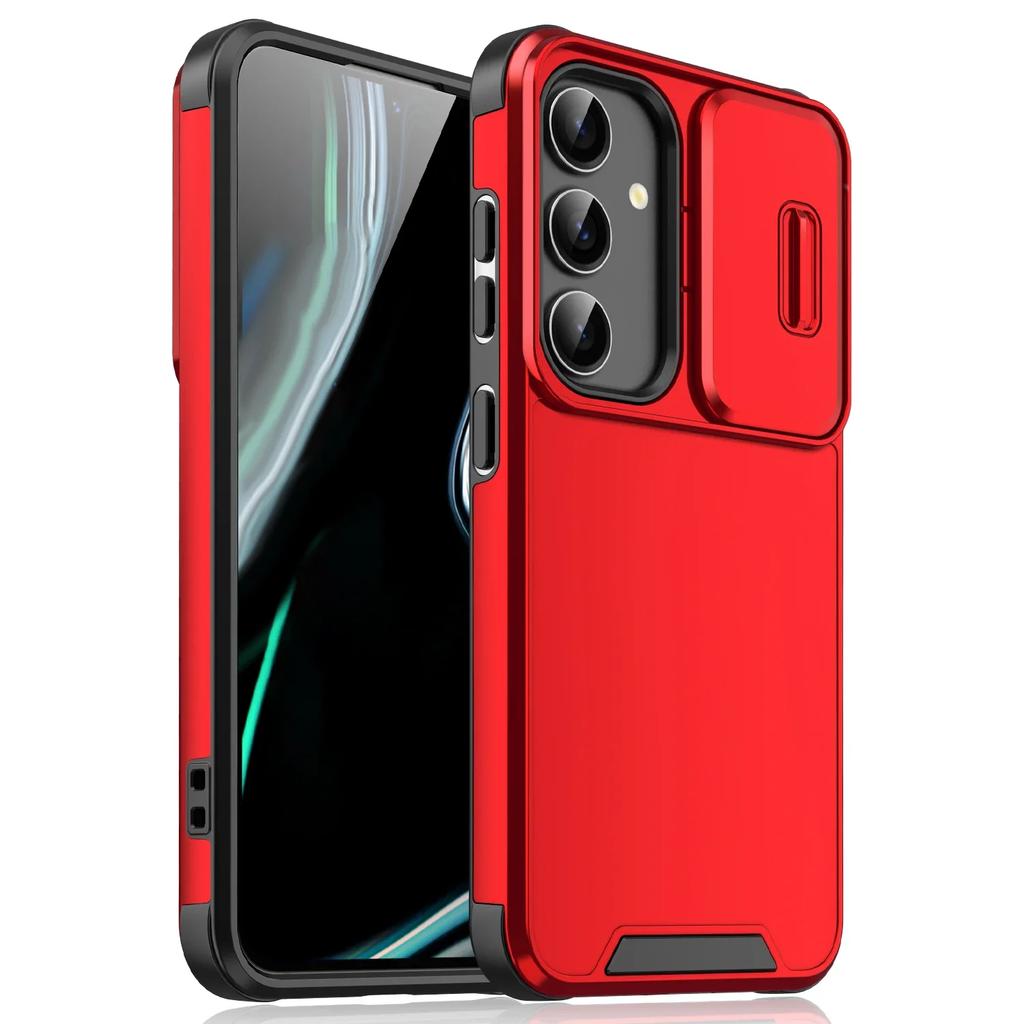 Case For Samsung S24 Ultra Slide Camera Armor Phone Cover For Samsung Galaxy S25 S23 S22 S21 Ultra Plus S24FE S23FE S21FE Case