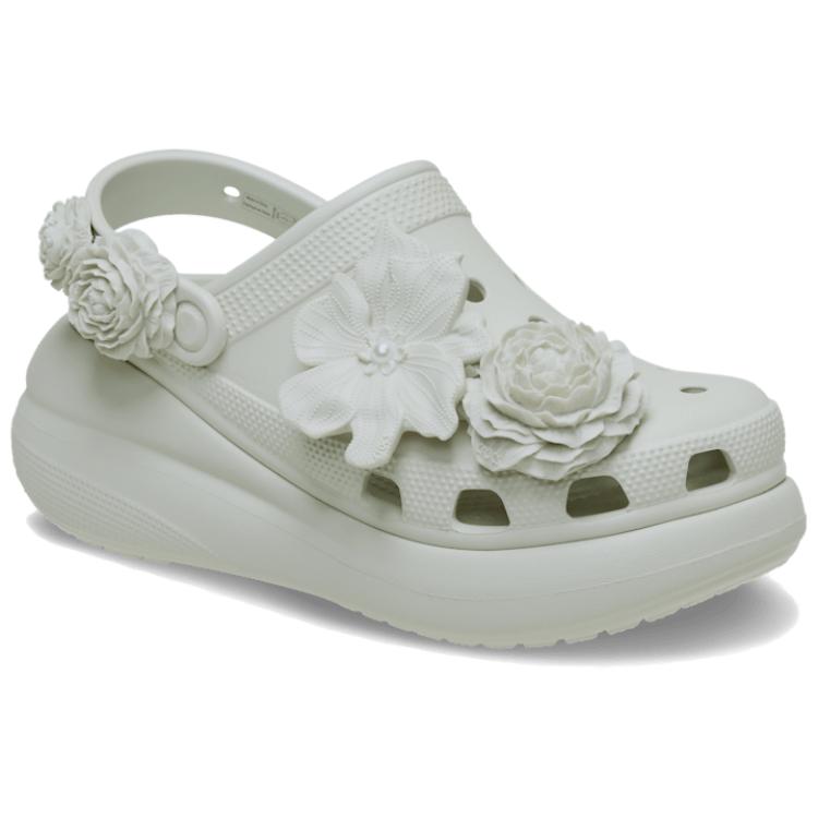 Crocs Crush Bouquet Clog Comfortable Versatile Classic Garden Shoes Women clogs Linen 211448-0HZ