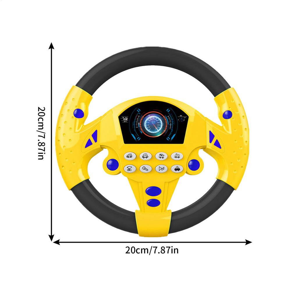 Fun Creative Car Steering Toys Steering Wheel Toy Creative Children's Education Toy With Sound And Light Early Education Toys