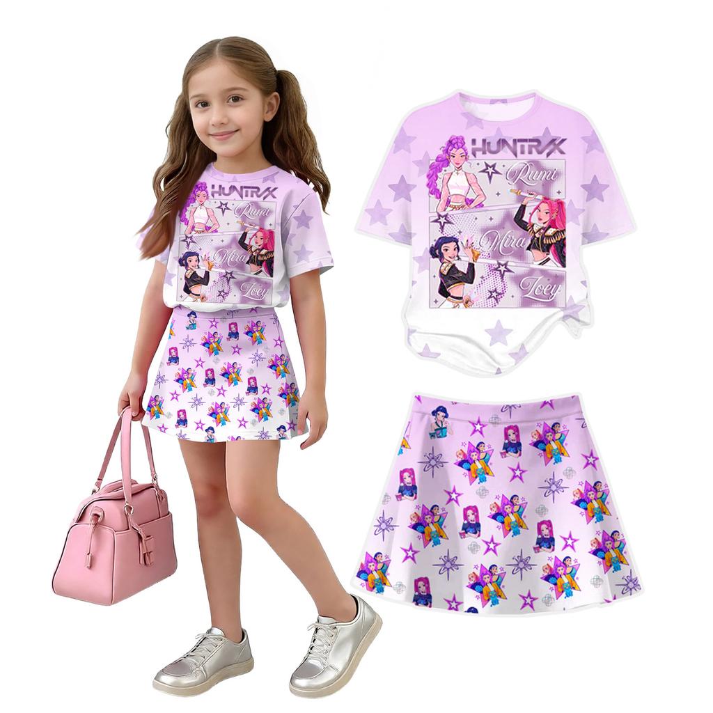 Infant Newborn Baby Girls Boys Loose Print T-shirt+Pants Print Outfits Set