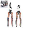 Copper Aluminum Steel Cable Cutters 9" Needle Nose Plier, 8-inch Multi-Function Diagonal Pliers, Heavy Duty Cr-V Ratchet Mechanism Wire Strippers