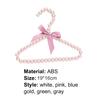 Clothes Hanger with Bow Non-slip ABS Children Faux Pearl Rack for Home