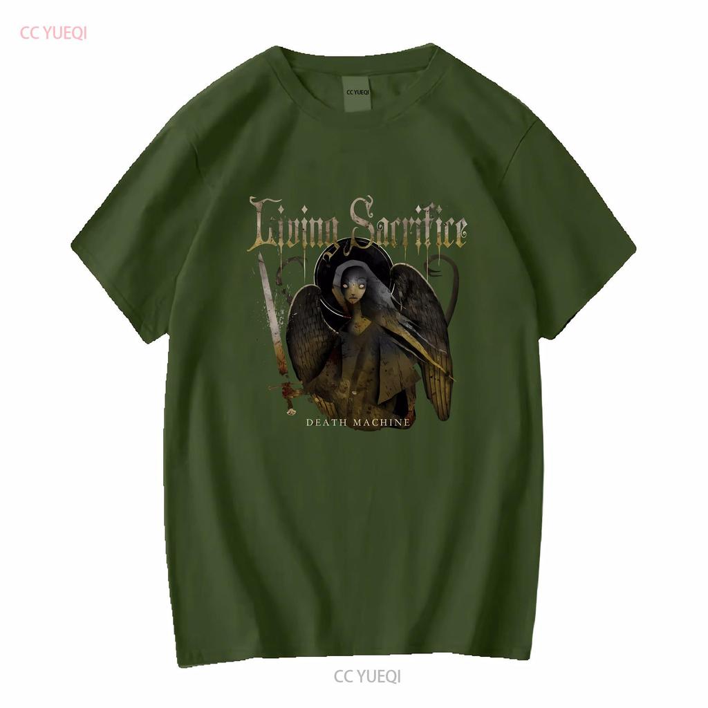 BEST TO BUY Living Sacrifice Death Machine American Music S 5XL T Shirt long or short sleeves vintage Washed Slightly Versatile