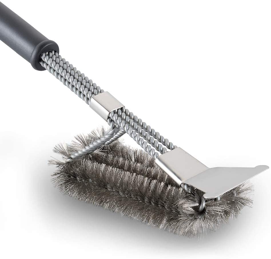 Kartáč a škrabka na čištění grilu Nerezové drátěné štětiny Kartáče Skvrny Tuk Čištění Gadgets Příslušenství ke grilování