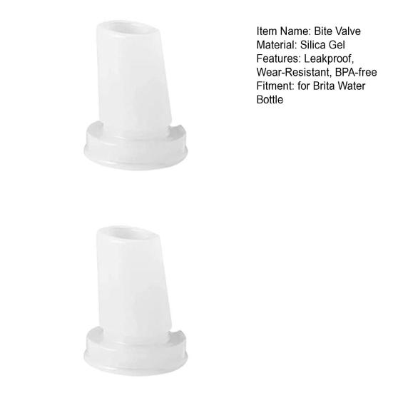 2Pcs Bite Valve Replacement Leakproof Filtered Water Bottle Silicone Bite Valve for Brita