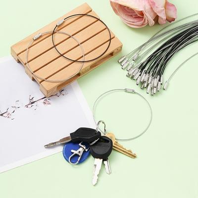 10 Stück Stahldraht-Armbandschnüre für die DIY-Schmuckherstellung, ideal für Armbänder, Schlüsselanhänger, Bastelzubehör, Armbandherstellungsset, Armbandherstellungszubehör