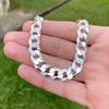 Silver Men' Bracelet 8mm THICK 925 Silver ITALIAN + FREE