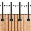 Lamp Column Bracket String Lights 4-Pack Adjustable Assembly Easy To Install Excellent Use No Height Limitation
