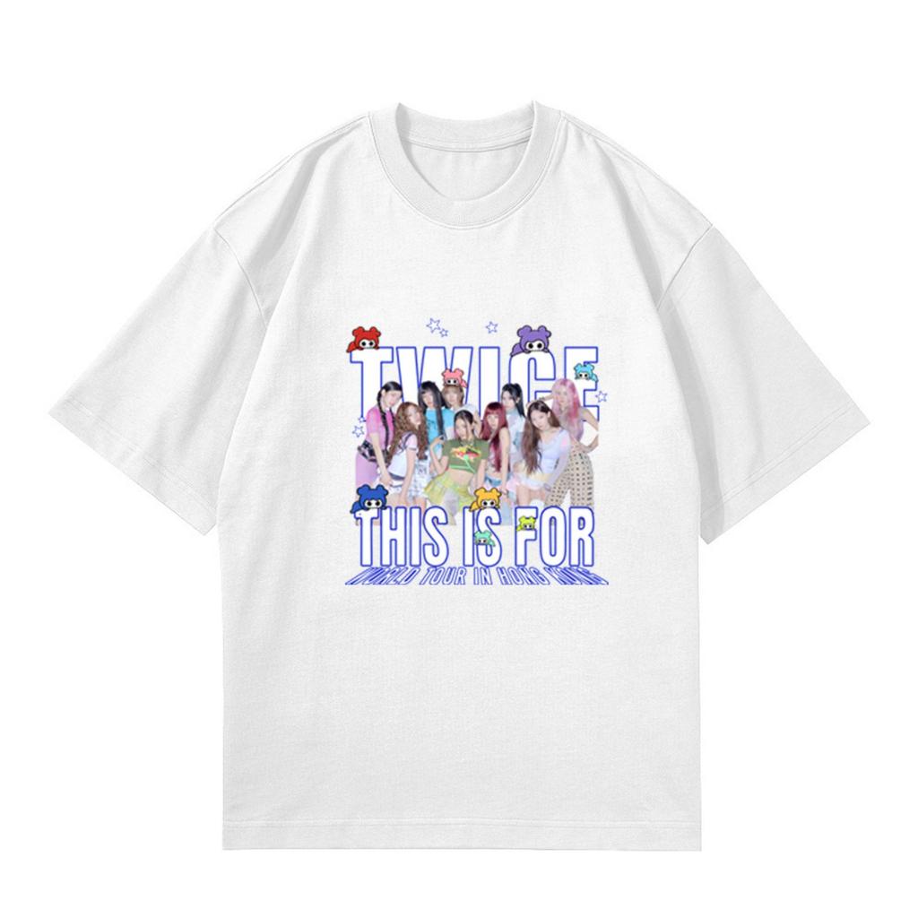 Damen- und Herren-Unisex-Mode Bedrucktes Rundhals Kurzarm T-Shirt Pullover Oberteil