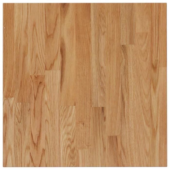 343003 vidaXL Square Table Top Light Brown70x70x1.5cm Treated Oak Wood