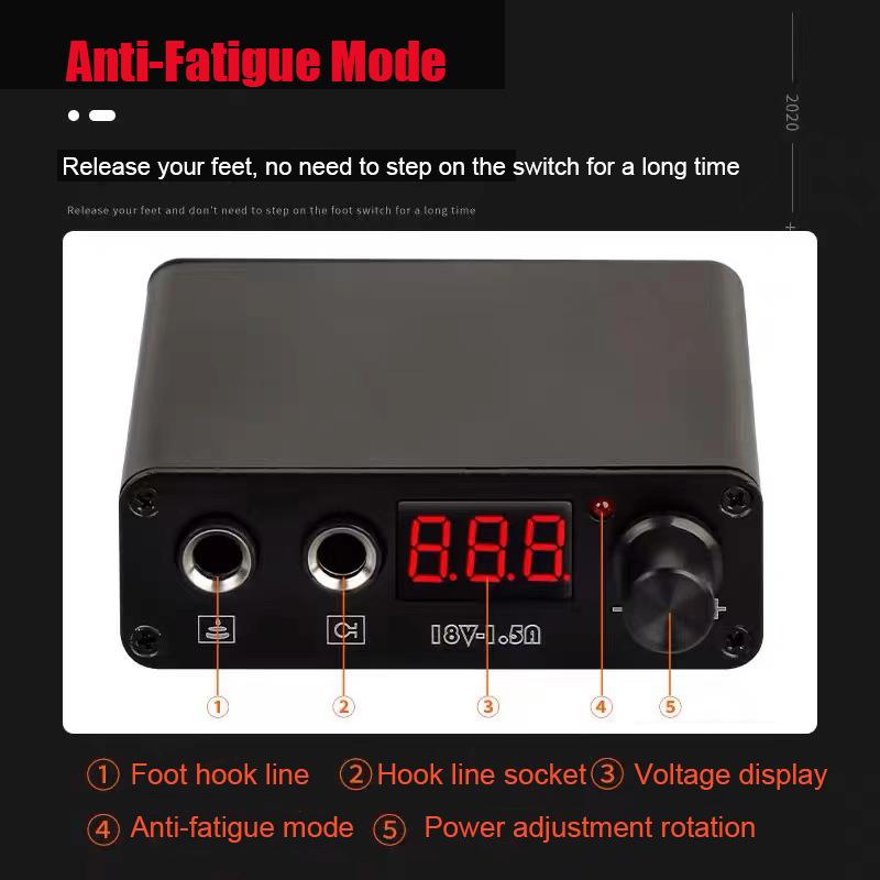 Tattoo Machine Power Hook Line Combination Screen Numerical Control Portable Mini Tattoo Power Transformer Set