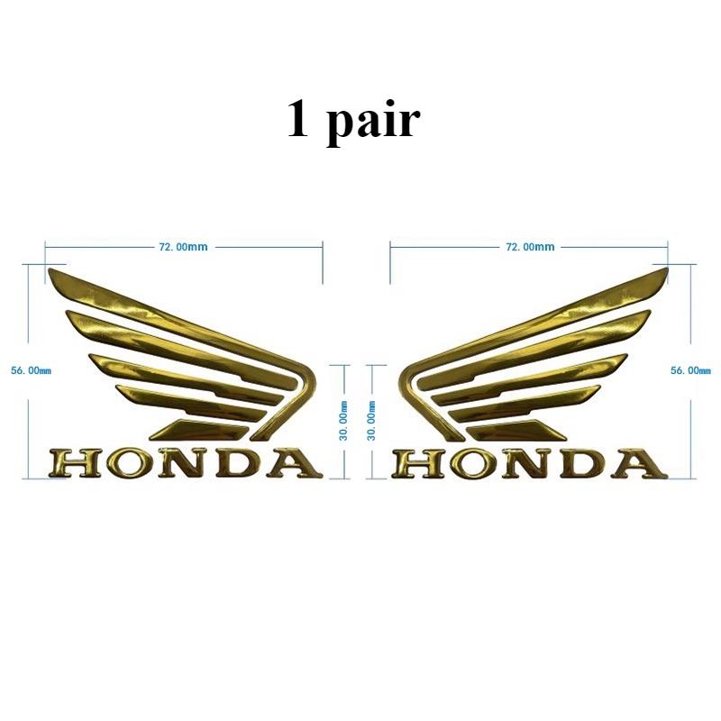 PYYG6 Honda Sticker Motorcycle Accessories Flying Wing Dream Scooter Fuel Tank Side Guard 3D Soft Rubber Label CBR400R CBR500R CBR650R