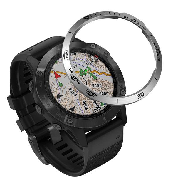 Bezel for Garmin Fenix 7 7X 6 6X Pro 5 5X Plus Smart Watch Ring Bezel Styling Frame Case Cover Anti-Scratch Protector Cover Ring