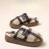 New Thick-soled Cotton Slippers, Warm and Anti-slip Women's Outerwear Shoes
